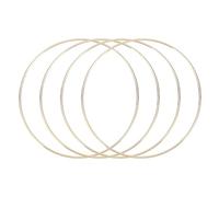 QUARKZMAN 4 Anillos Atrapasueños, Aros de Metal para Manualidades de 6 Pulgadas para Hacer Coronas de Flores, Colgadores de Plantas, Dorados
