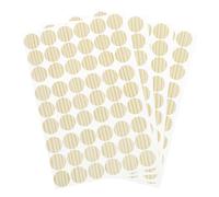 QUARKZMAN 4 Hojas/216Pcs Pegatinas para Agujeros de Tornillos 21mm/0.83" Pegatinas Autoadhesivas de PVC Redondas a Prueba de Polvo para Madera Muebles Marrón Texturizado