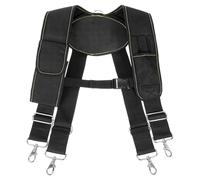 QUARKZMAN 4 Lazos De Sujeción Tirantes Para Cinturón Brazalete Negro Rojo | De Herramientas, Magnético, Soporte Para Teléfono Móvil, Porta Lápices Para Cinturón De Herramientas