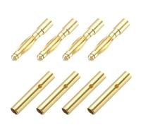 QUARKZMAN 4 Pares Conectores Banana Plug 2mm Macho Hembra Banana Plug para Cable De Altavoz Batería RC Motor ESC