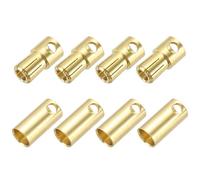 QUARKZMAN 4 Pares Conectores Banana Plug 6.5mm Macho Hembra para Cable De Altavoz Batería RC Motor ESC