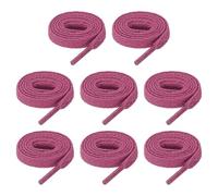 QUARKZMAN 4 Pares De Cordones Planos Para Zapatos 8mm x 50cm Cordones De Poliéster Planos Elásticos Para Zapatillas Deportivas Patines Botas, Morado
