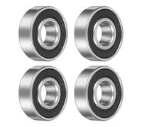QUARKZMAN 4 Pcs 143511-2RS Rodamientos De Bolas No Estándar 14mm Diámetro Interior X 35mm Diámetro Exterior X 11mm Espesor Rodamientos De Acero Cromado Con Doble Sello De Goma