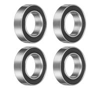 QUARKZMAN 4 Pcs 16277-2RS Rodamientos De Bolas No Estándar 16mm DI x 27mm DE x 7mm Espesor Rodamientos De Doble Sello De Goma Acero Cromado Para Maquinaria Industrial