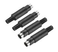 QUARKZMAN 4 Pcs Conector Mini DIN Macho De 3 Pines para Transmisión De Señal S-Video para TV DVD Reproductor De Computadora (Conector PS/2)