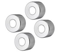 QUARKZMAN 4 pcs De Brida De Brazo De Ducha 66mm/2.6" OD Placa Escudete De Acero Inoxidable Redondas Tapas De Fontanería Para Tubería De Agua De 25mm/1" De Diámetro Decoración, Plateado