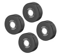 QUARKZMAN 4 pcs De Brida De Brazo De Ducha 70mm/2.8" DE Placa Escudete ABS Cubiertas Redondas Para Fontanería Para Tubería De Agua De 20mm/0.8" Diámetro Accesorios De Grifo, Negro