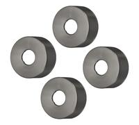 QUARKZMAN 4 pcs De Platillos De Ducha De 80mm/3.1" Diámetro Exterior Placa Escudete De Acero Inoxidable Redonda Cubiertas Para Tuberías De Agua De 25mm/1" Diámetro Accesorios, Gris