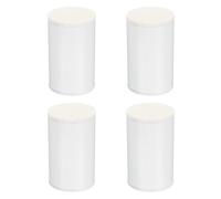 QUARKZMAN 4 Pcs Elevadores Muebles Autoadhesivos 2.36"x3.94" Redondos Y Resistentes para Cama Soporte Acero Al Carbono con Almohadillas Fieltro para Sillas Mesas Sofá Nivelación Blanco
