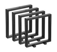 QUARKZMAN 4 Pcs Estuche De Exhibición Flotante 3D, 7.1 x 7.1 x 0.8 Pulgadas Marco Flotante Soporte De Exhibición, Caja De Almacenamiento De Joyería Transparente PE, Negro