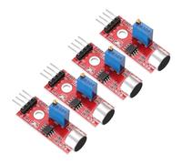 QUARKZMAN 4 Pcs Micrófono Sensor de Sonido KY-037 Módulo de Detección de Voz Módulo de Detección de Sonido para Interruptor Activado por Voz