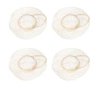 QUARKZMAN 4 Pezzi Mini Di Paglia 6 Pollici Cappellini In Miniatura Per Bambole Colore Legno Taglia XXL Accessori Per Decorazione DIY Casa Delle Bambole Abbigliamento In Miniatura