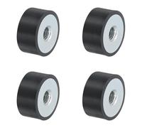 QUARKZMAN 4 Piezas 20 x 10mm Monturas de Goma con Rosca Hembra M6, Aislador de Vibraciones, Reemplaza Almohadillas Antivibración Bloque Base de Goma