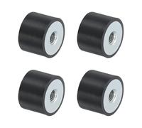 QUARKZMAN 4 Piezas 20 x 15mm Monturas de Goma con Rosca Hembra M6, Aislador de Vibraciones, Reemplaza Almohadillas Antivibración Bloque Base de Goma