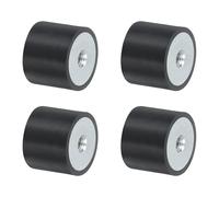 QUARKZMAN 4 Piezas 25 x 20mm Monturas de Goma con Rosca Hembra M6, Aislador de Vibraciones, Reemplaza Almohadillas Antivibración Bloque Base Silencioso