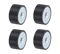 QUARKZMAN 4 Piezas 30 x 15mm Monturas de Goma con Rosca Hembra M8, Aislador de Vibraciones, Reemplaza Almohadillas Antivibración Bloque Base de Goma