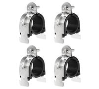 QUARKZMAN 4 Piezas Abrazadera De Soporte Con Amortiguador De Goma 1-4/9" Universal Abrazaderas De Soporte De Acero Inoxidable 304 Con Tornillo Y Tuerca Para Tuberías De Cobre PEX Tubos CVPC