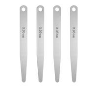 QUARKZMAN 4 Piezas Calibre De Espesores Métrico 0.95mm Lámina Individual Oval Calibre De Espesores Acero Inoxidable 304 Herramienta De Medición De Holguras Para Reparación Bujía