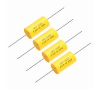 QUARKZMAN 4 Piezas Condensador Divisor De Frecuencia 2.2uf 250V axil Condensador De Crossover Para Altavoces MKP De Película