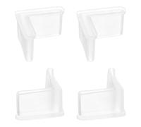 QUARKZMAN 4 Piezas De 1.57" X 1.57" Cubiertas De Patas De Goma, Almohadillas Angulares En Forma De L para Muebles, Tapas para Patas, Cubiertas Finales, Protector De Suelo, Ángulo
