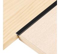 QUARKZMAN 4 Piezas De 2.9 Pies X 0.39" T Moldura De Transición Para Pisos, Tira De Aleación De Aluminio Para Cubrir Huecos Entre Laminados, Baldosas Y Pisos De Vinilo, Negro