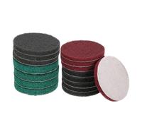 QUARKZMAN 4 Piezas de Almohadillas de Fregado 180 400 800 1200 Granos 4 Pulgadas Cepillo de Taladro de Potencia Disco de Fregado Almohadillas para Limpieza de Cocina, 4 Colores