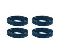 QUARKZMAN 4 Piezas De Aros De Retención Para Correa De Reloj 16mm Azul | De Cuero, Portacorreas De Repuesto Sujetador De Correa De Reloj Aros De Fijación Para Pulsera