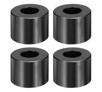 QUARKZMAN 4 Piezas De Separadores Metálicos M12, Separador Redondo De Aluminio M12 X 1" OD X 3/4" L Sin Roscar Con Acabado Liso Para Tornillos, Negro