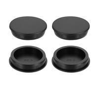QUARKZMAN 4 Piezas De Tapón De Agujero De Silicona 66.3mm, Tapones De Goma Tipo T Negros para Alta Temperatura para Agujeros De 65-66mm, Cubiertas para Extremos, Agujeros De Tubo