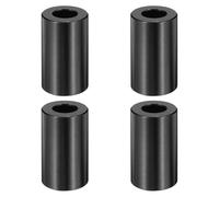 QUARKZMAN 4 Piezas Espaciadores Metálicos M10, M10 X 3/4" DE X 1 5/16" L Espaciador Redondo De Aluminio Sin Roscar Buje Acabado Liso Para Tornillos, Negro.