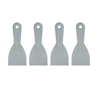 QUARKZMAN 4 Piezas Espátula De agramasa 2.95" Cuchillas De agramasa Plásticas Flexibles Desechables Herramienta De Limpieza ParaPintura Reparación De Parches Y Enagramasado Color Gris