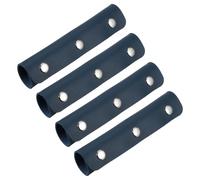 QUARKZMAN 4 Piezas Funda Asas, Fundas Cuero Asas Equipaje, Cubierta Para Correa Bolso Protector De Agarre De Equipaje Textura Fina Hebilla Plateada Para Bolso Maletín Maleta.