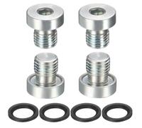 QUARKZMAN 4 Piezas G1/16x28 Enchufe De Tubería Con Cabeza Hexagonal Interna, Enchufe De Rosca De Acero Al Carbón Universal Para Terminar Extremos De Tubería O Reemplazar Drenajes