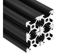 QUARKZMAN 4 Piezas Perfil De Aluminio Extruido 2020 Con Ranura En V De 200mm, Carril Lineal Anodizado Estándar Europeo Para Piezas De Impresora 3D, Máquina CNC, Guía Lineal, Negro