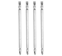 QUARKZMAN 4 Puntas Magnéticas de Doble Punta, 6 mm PH2/SL6, 6"/150 mm, Vástago Hexagonal de 6.35mm, Punta Plana de Ranura en Cruz de Acero Cr-V para Destornillador Eléctrico