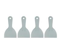 QUARKZMAN 4 Unidades Espátula De agramasa 3.94" Cuchillas De agramasa Plásticas Flexibles Desechables Herramienta Para Aplicar Pintura Limpiador Para Rellenar, Reparar Pintura, Gris