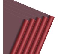 QUARKZMAN 40 Hojas de Papel para Envolver Flores, 21.5" x 21.5" Papel Impermeable para Ramos Florales Suministros para Floristerías para Fiestas Empaque de Regalos DIY, Rojo/Rojo Vino