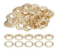 QUARKZMAN 40 Juegos de Ojales con Arandelas de 17mm, Kit de Ojales de Metal de Cobre para Telas, Cortinas, Cinturones de Cuero, Zapatos, Bolsos, DIY, Dorado