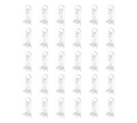 QUARKZMAN 40 Piezas De Clips De Estante De Gabinete De 5 mm/0.2" De Policarbonato Autoblocante Para Soporte De Estante En Muebles De Tablero De 16 mm Biblioteca Armario Transparentes