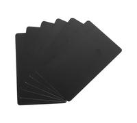 QUARKZMAN 40 Tarjetas de PVC en Blanco, Calidad Gráfica de 15 Milésimas de Pulgada, Plástico Brillante Impermeable para Impresora de Credenciales de Identificación, Color Negro