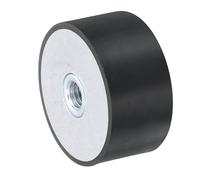 QUARKZMAN 40 x 20mm Soportes de Goma Hembra con Rosca M8, Aisladores de Vibración, Reemplaza Almohadillas Antivibración Bloque Base Bloque Plano