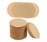 QUARKZMAN 400 Conteo 2" Filtros de Café Redondos, Filtros de Papel Desechables de Fibra de Madera Natural Sin Blanquear, Adecuados para Filtro de Café de Goteo y Cafetera de Goteo Marrón
