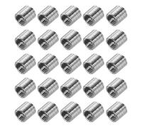 QUARKZMAN 40pcs Insertos de rosca M3 x 0.5 2D(6mm) Métrico Acero inoxidable 304 Tipo helicoidal Kit de reparación de rosca Manguito roscado de alambre Cubierta