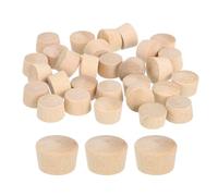 QUARKZMAN 40pcs Tapón de Madera, 13.5mm Tapones de Madera para Sellar Nudos Tapones de Agujero de Madera en Forma de Seta para Cocina Gabinete Muebles Estantería Estantes, 12x9mm(ID *Al.)