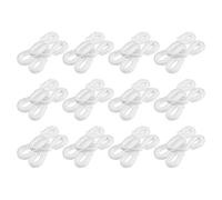 QUARKZMAN 40uds Hierro Costura Ganchos y Ojo Cierres, 19mm Cubierto Invisible Costura Accesorios para Sujetador Ropa Pantalones Chaqueta Falda Bricolaje Artesanía, Blanco