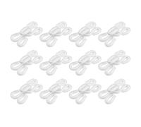 QUARKZMAN 40uds Hierro Costura Ganchos y Ojo Cierres, 23mm Cubierto Invisible Costura Accesorios para Sujetador Ropa Pantalones Chaqueta Falda Bricolaje Artesanía, Blanco