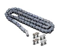 QUARKZMAN #41/ DIN/ISO 085 Cadena De Rodillos 3 Pies Paso 1/2" Cadenas De Rodillos De Acero Al Carbono Con 4 Conectores Maestros Gratis Para Karts, Bicicletas, 72 Eslabones