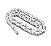 QUARKZMAN #41/ DIN/ISO 085 Cadena De Rodillos 3 Pies Paso 1/2" Cadenas De Rodillos De Acero Inoxidable Para Karts, Bicicletas, 72 Eslabones