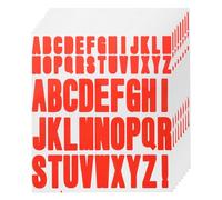 QUARKZMAN 440pcs 8 Hojas Pegatinas de Letras de Vinilo Impermeables Adhesivas para Interiores/Exteriores Calcomanía de Letras para Buzón Manualidades Puerta Coche Rojo