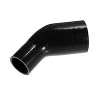 QUARKZMAN 45 Grados 2.0" a 3.0" ID 4Ply Coche Codo Rojouctor Manguera de Silicona Negro